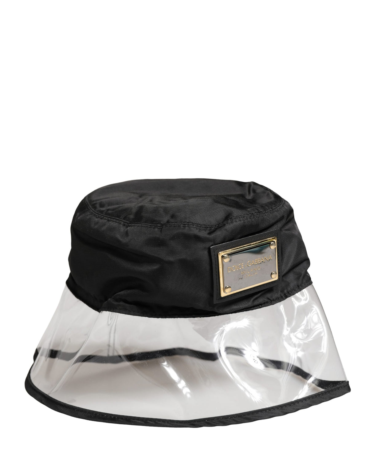 Dolce & Gabbana Men Black Plastic Fisherman Bucket Capello Hat