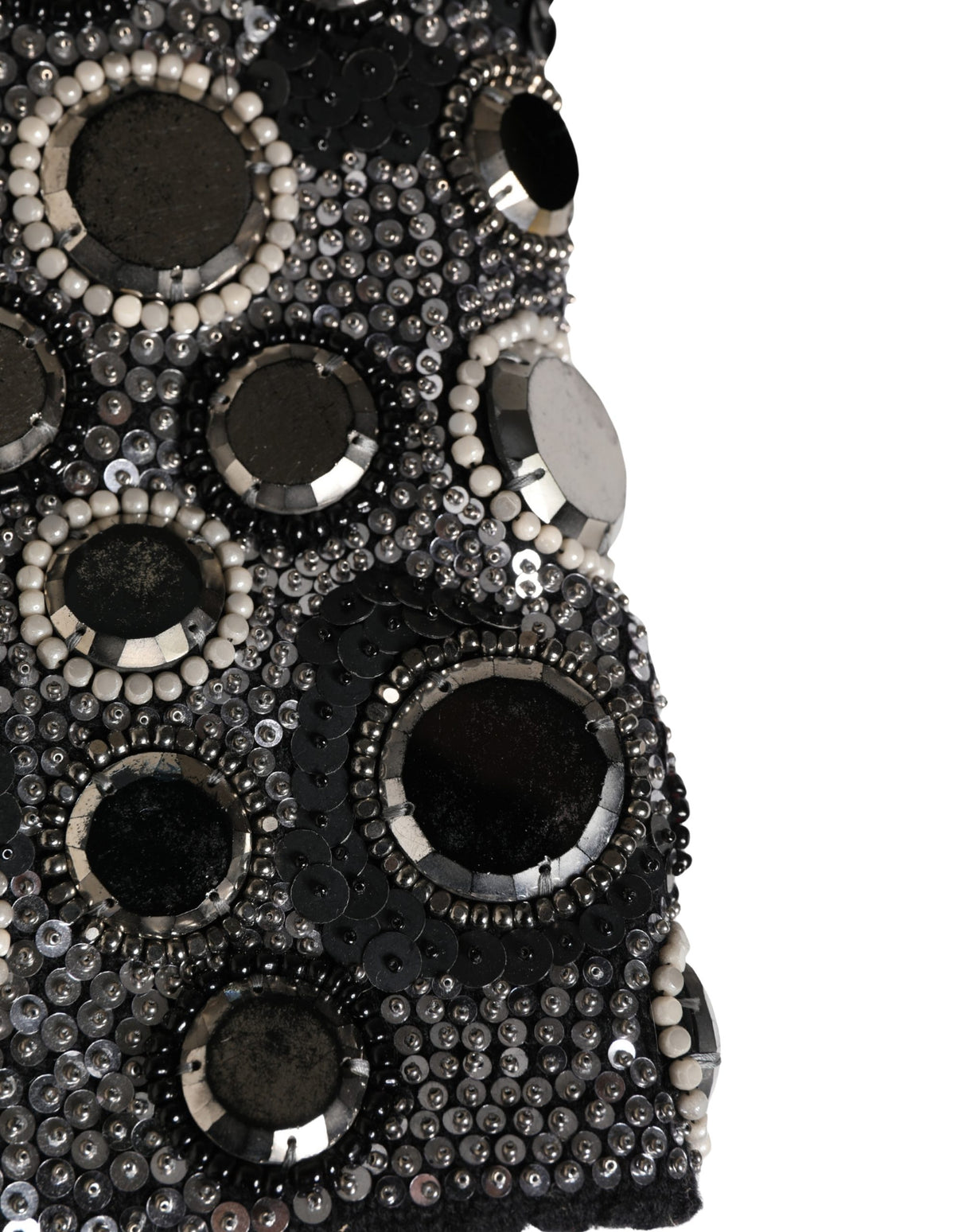 Dolce & Gabbana Black Wool Crystal Embellished Balaclava Hat