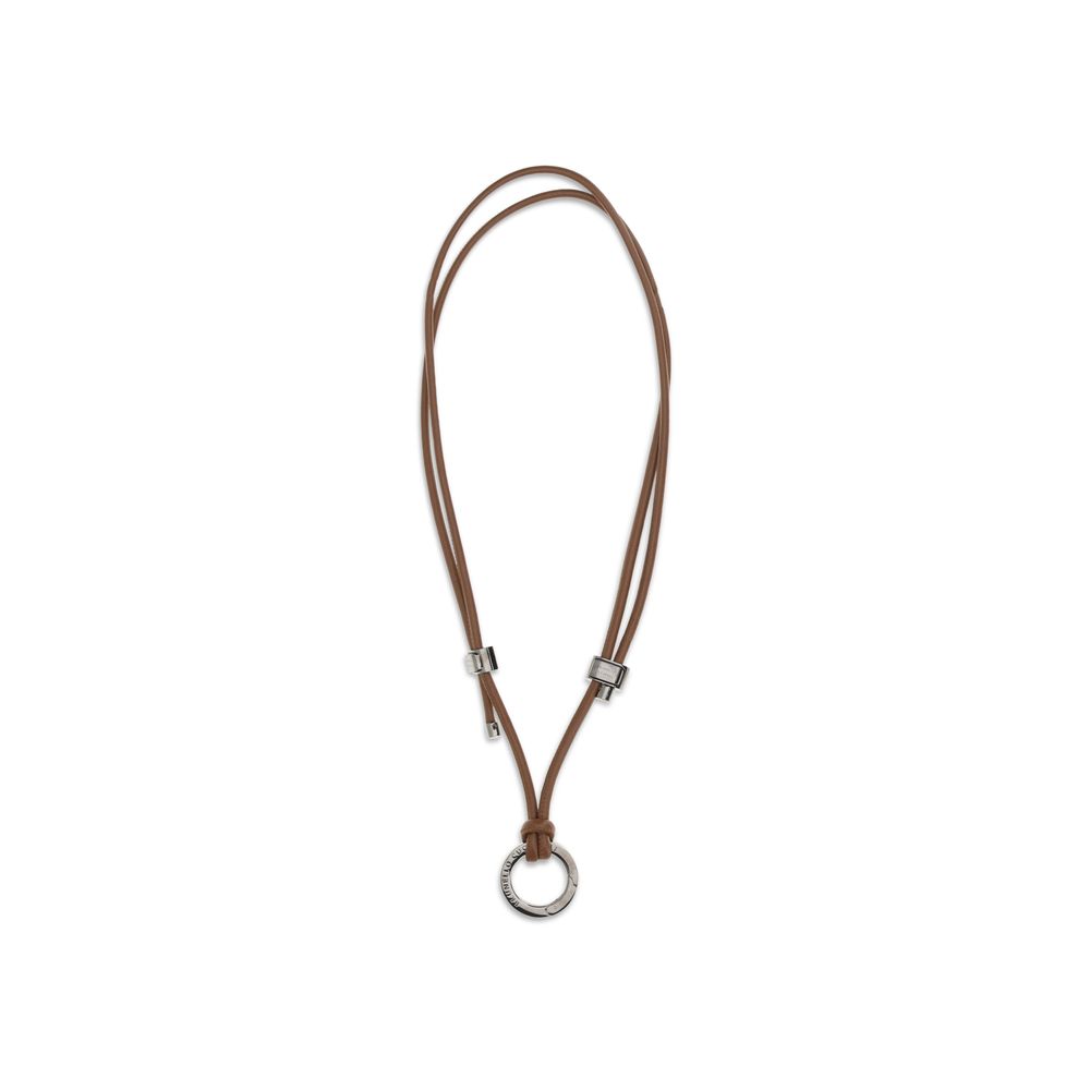 Brunello Cucinelli Brown Calf Leather Bos Taurus Glasses (Frames)