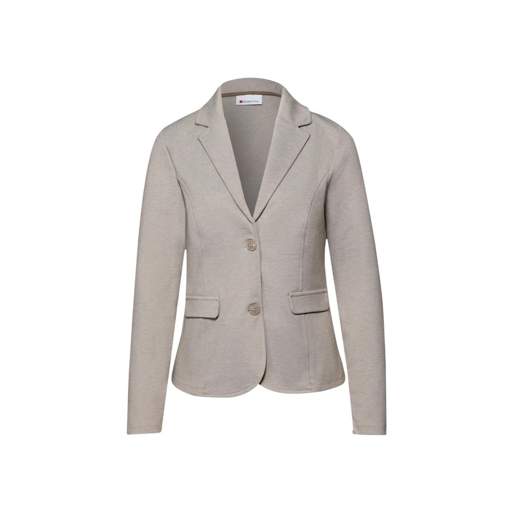 Street One Beige Polyacrylic Blazer