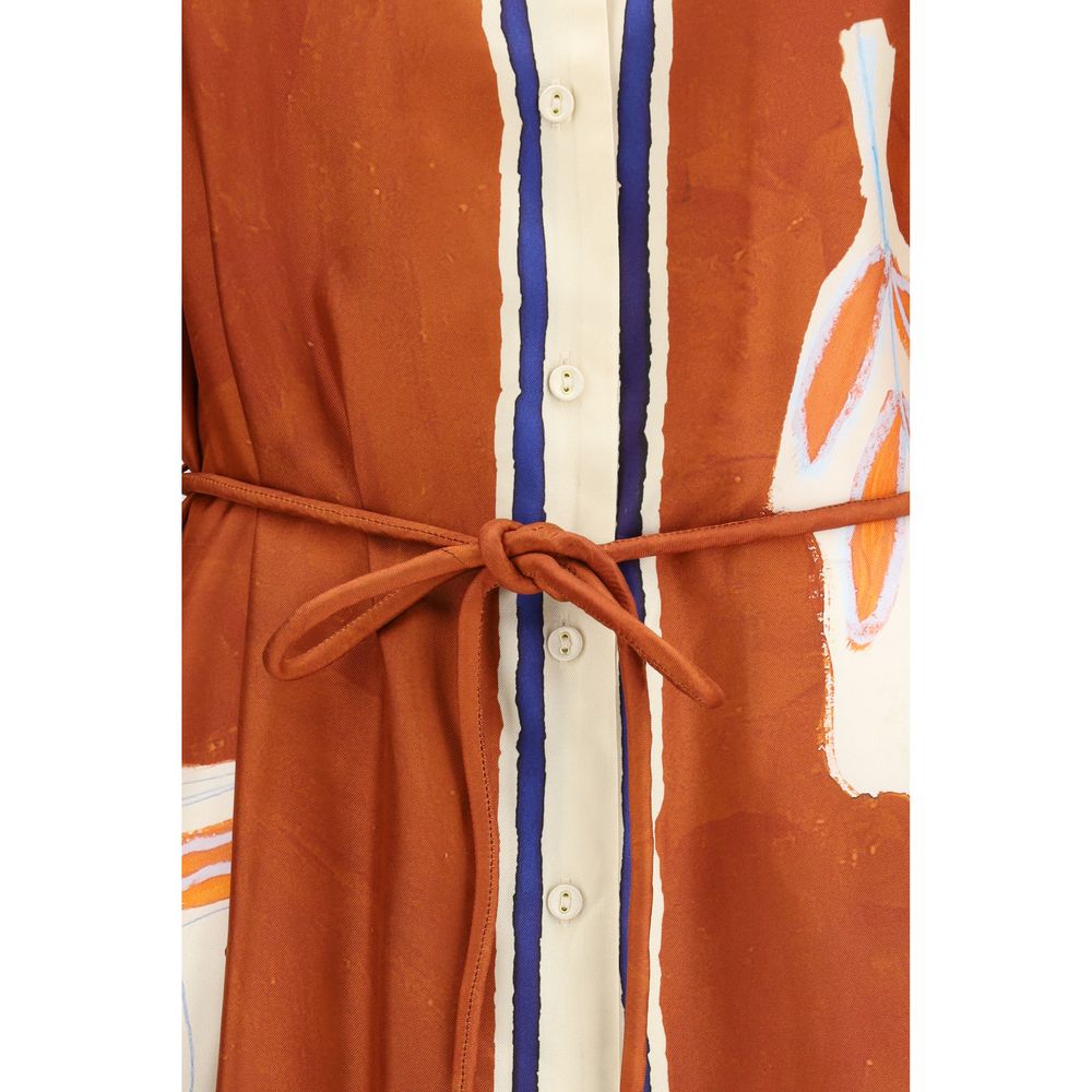 Alemais Multicolor Silk Casual Dress