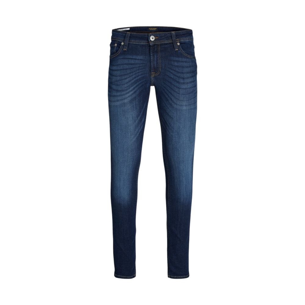 Jack Jones Blue Cotton Skinny Jeans