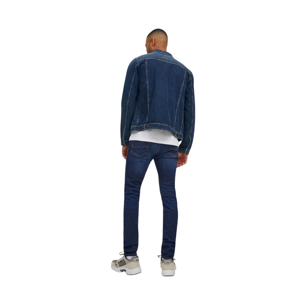 Jack Jones Blue Cotton Skinny Jeans