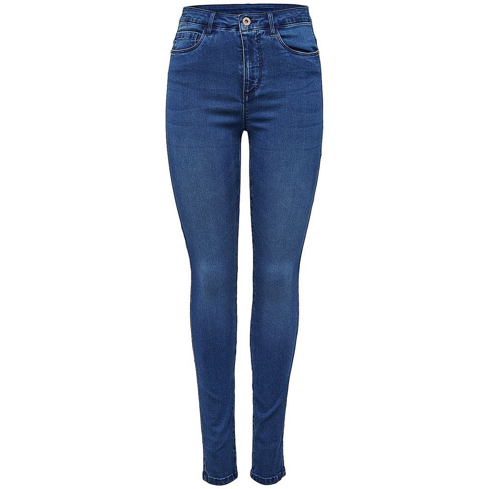 Only Light Blue Cotton Skinny Jeans