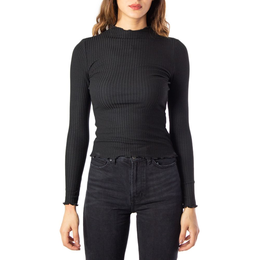 Only Black Polyester Turtleneck