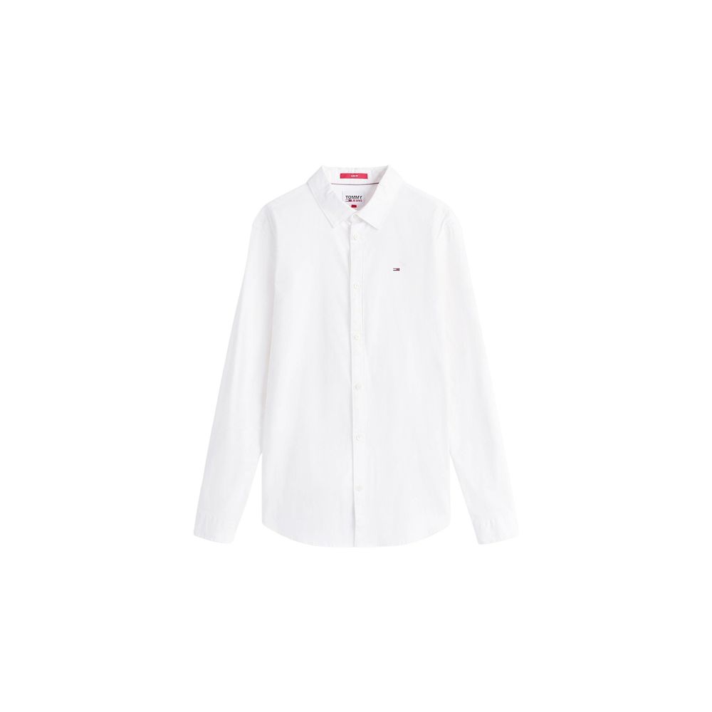 Tommy Hilfiger Jeans White Cotton Dress Shirt
