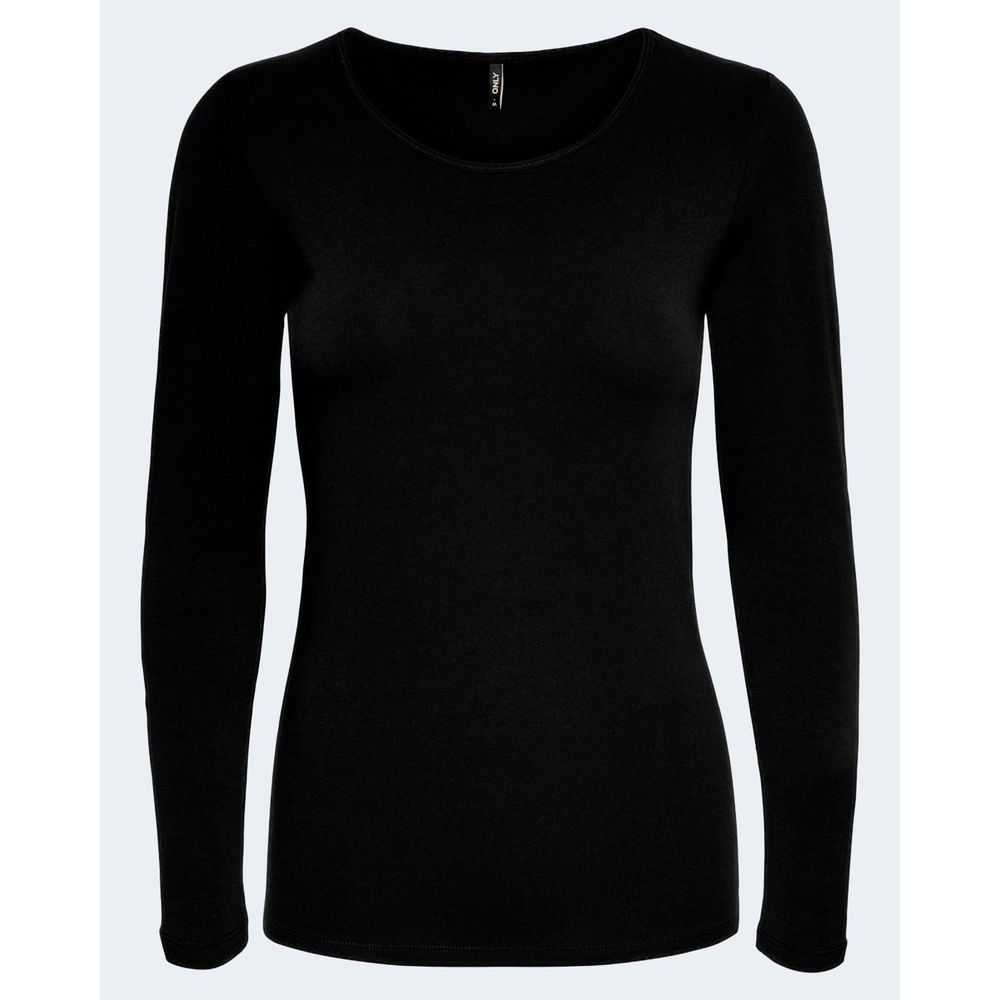 Only Black Cotton Long Sleeve T-Shirt
