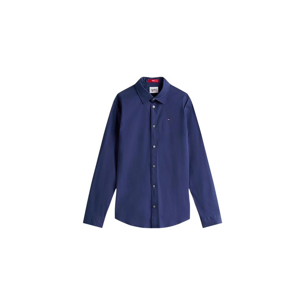 Tommy Hilfiger Jeans Blue Cotton Dress Shirt