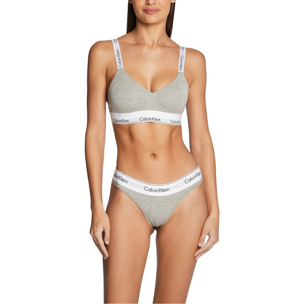 Calvin Klein Underwear Gray Cotton Pantie