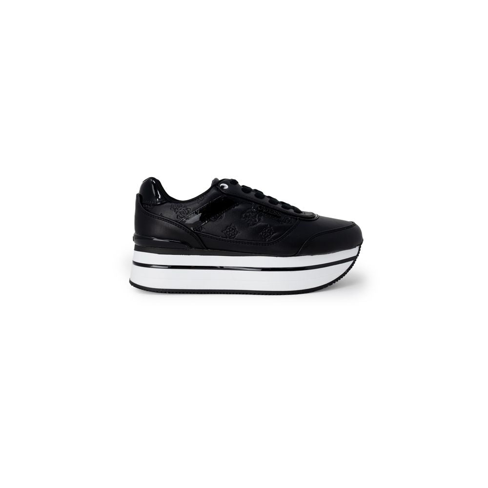 Guess Black Polyethylene Platform Sneakers