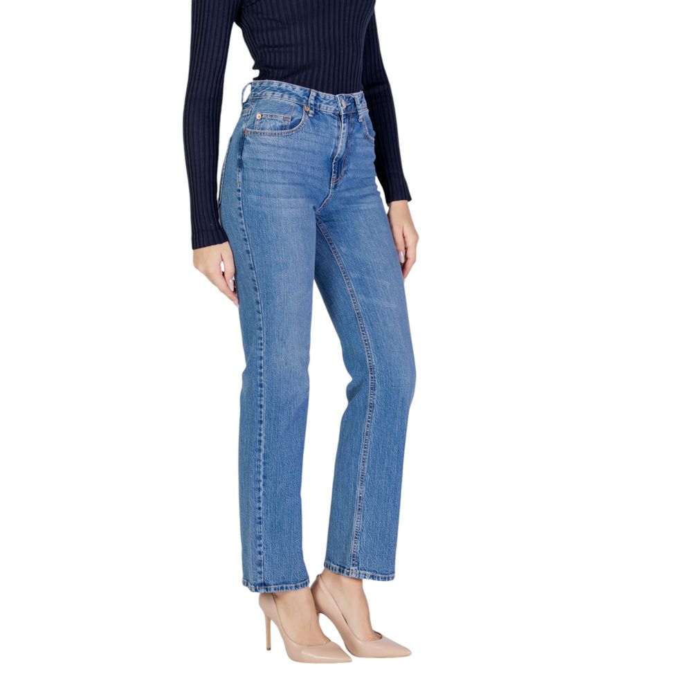 Vero Moda Light Blue Cotton Mom Jeans