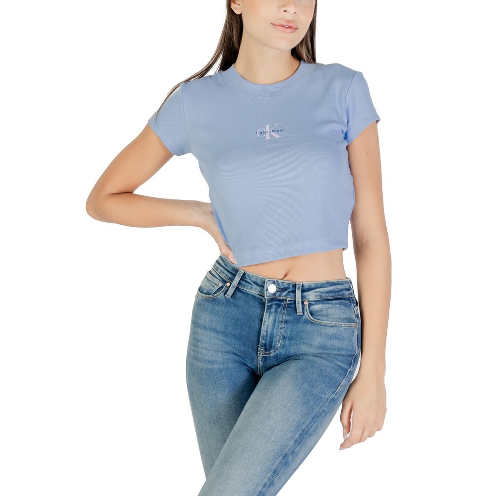 Calvin Klein Jeans Blue Cotton T-Shirt