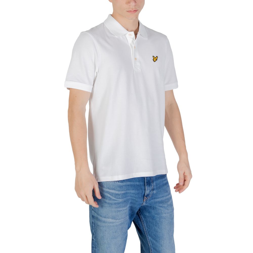Lyle & Scott White Cotton Polo Shirt