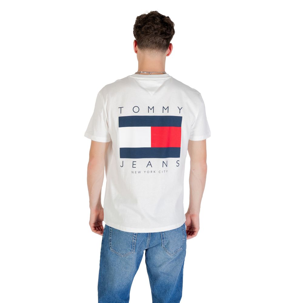 Tommy Hilfiger Jeans White Recycled Cotton T-Shirt