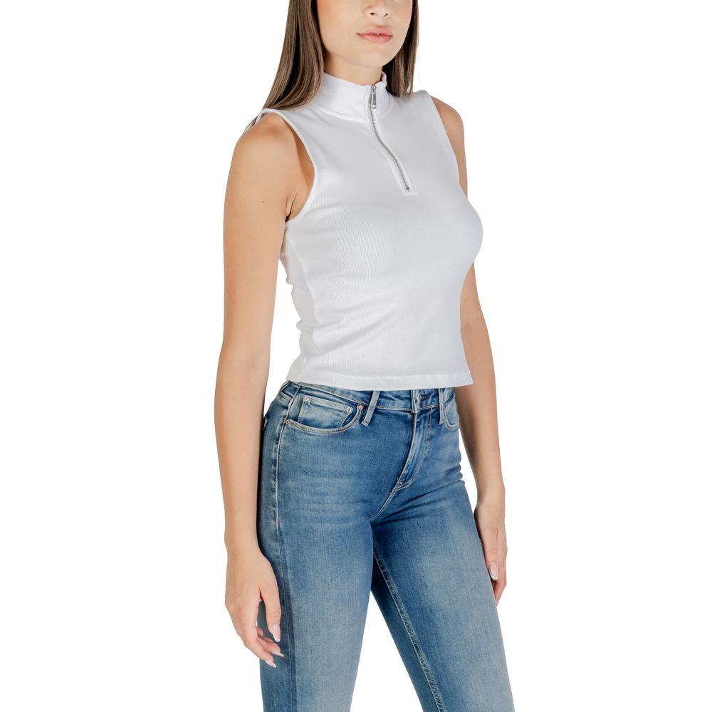 Calvin Klein Jeans White Cotton Top