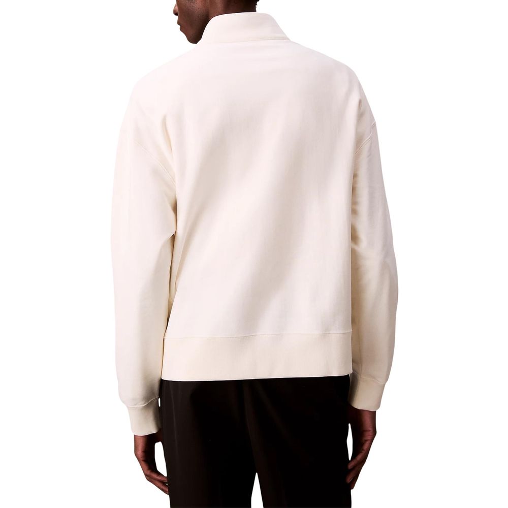 Calvin Klein Jeans Beige Cotton Sweatshirt