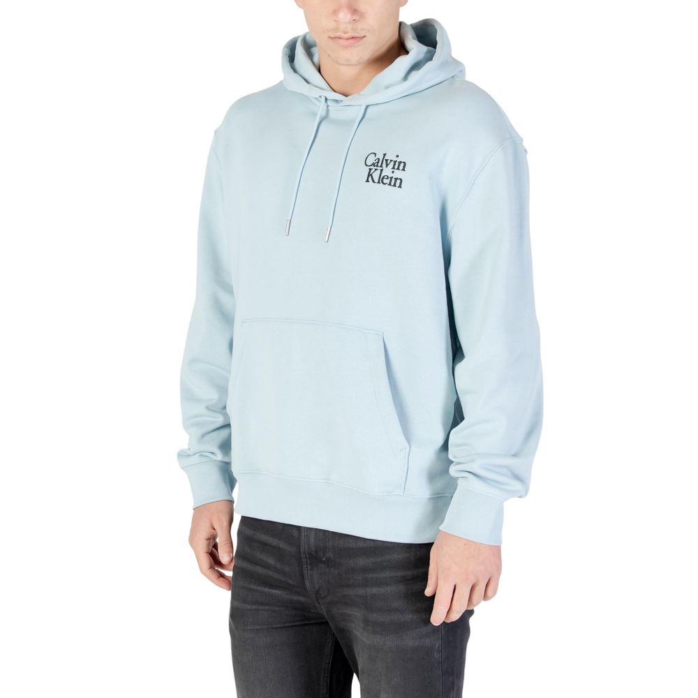 Calvin Klein Jeans Blue Cotton Hoodie
