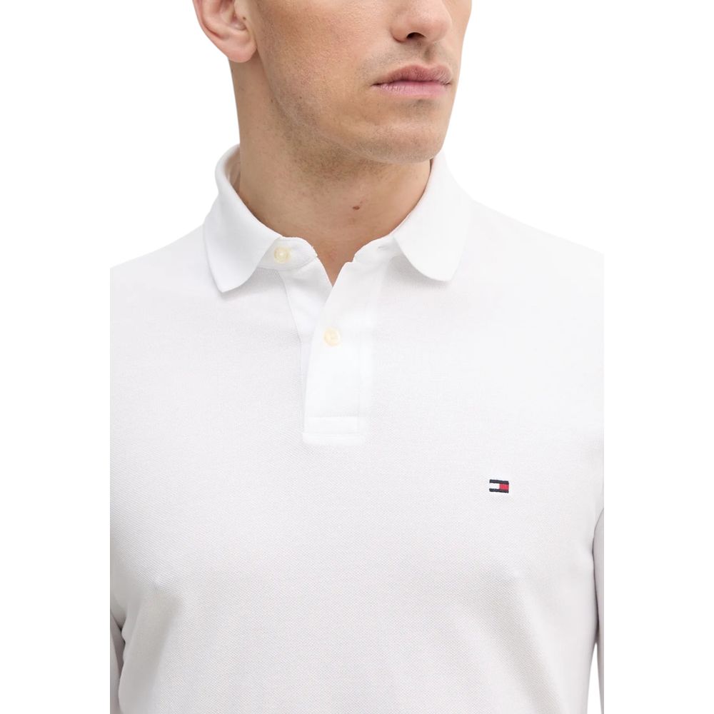 Tommy Hilfiger White Organic Cotton Long Sleeve T-Shirt