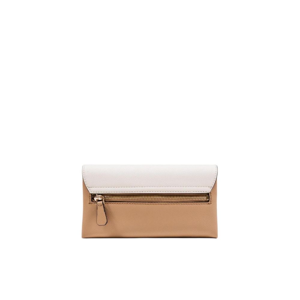 Guess Beige Polyethylene Clutch Bag