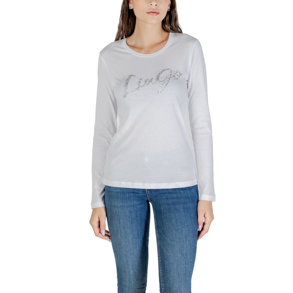 Liu Jo Bicolor Cotton Long Sleeve T-Shirt