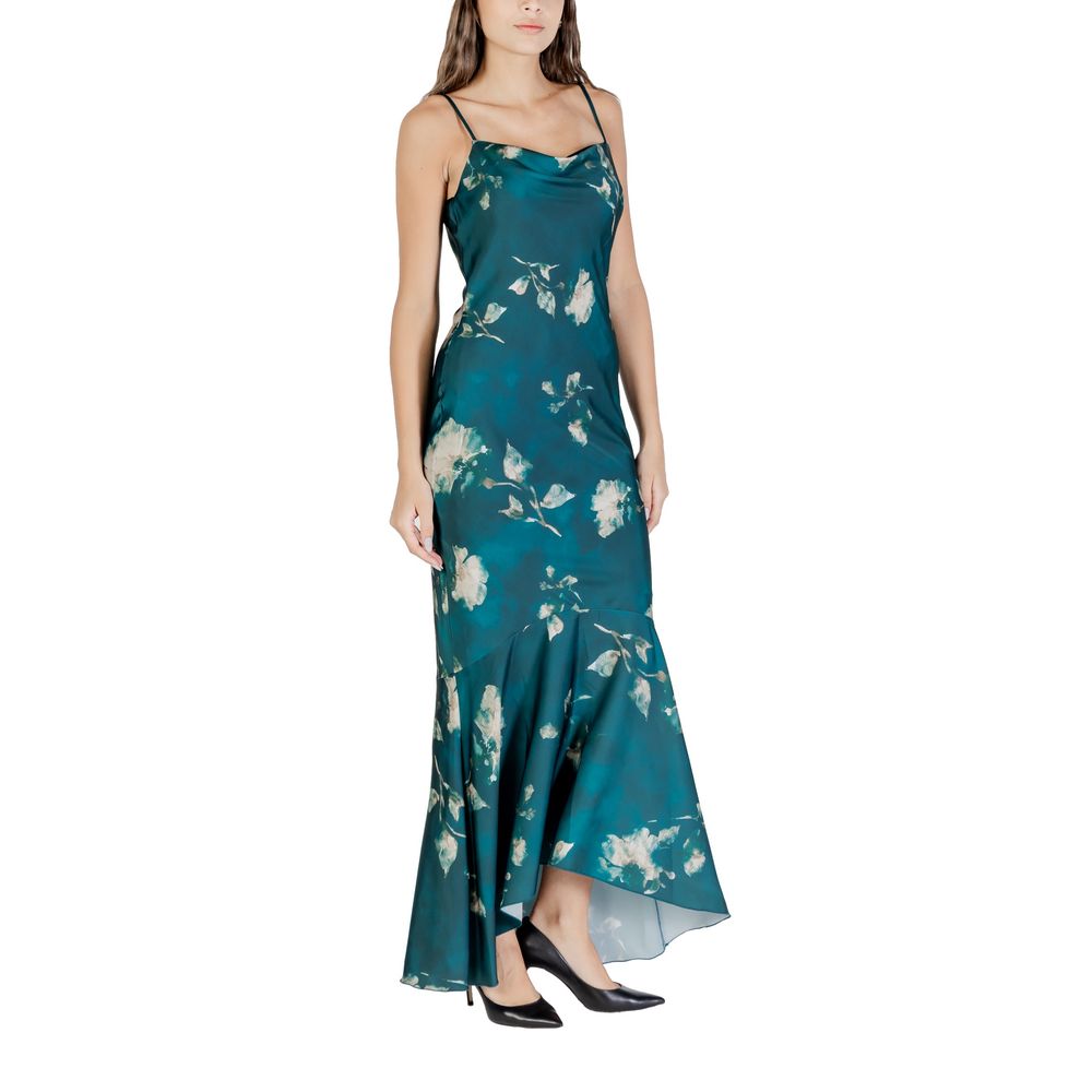 Rinascimento Bicolor Polyester Long Dress