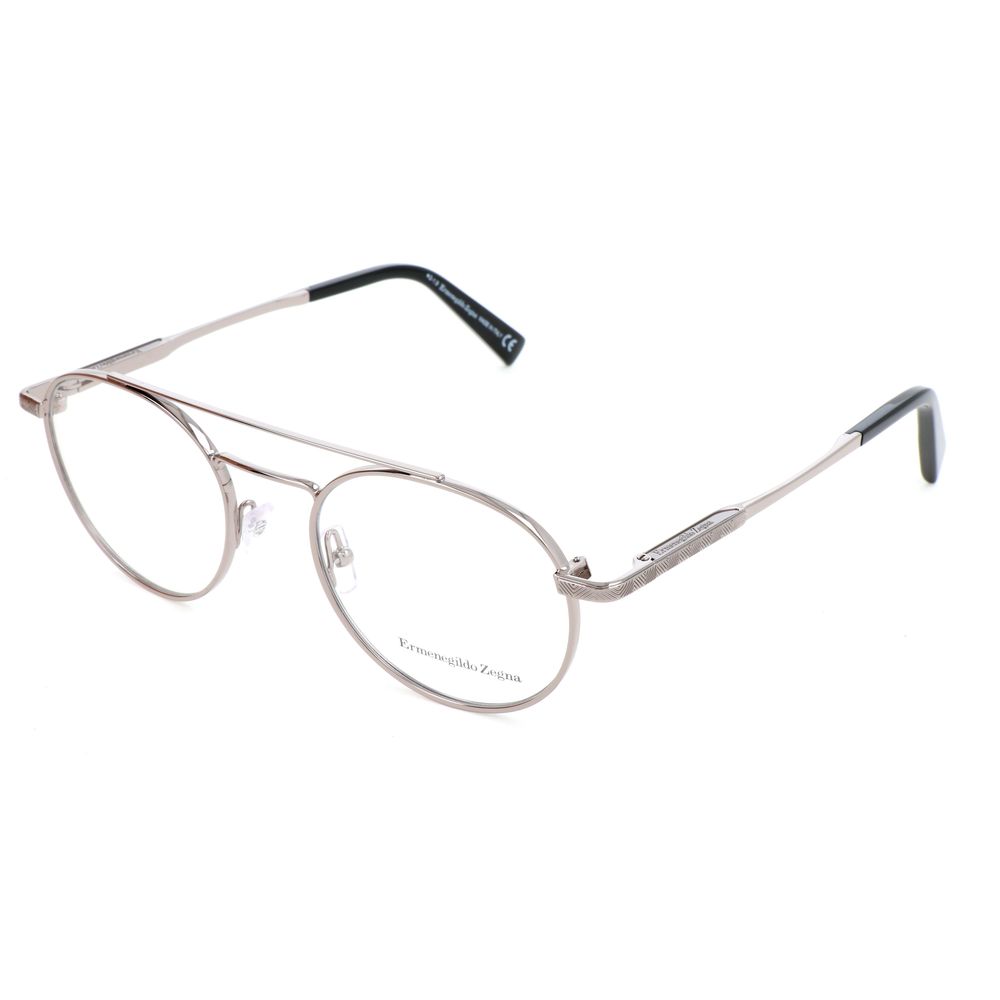 Ermenegildo Zegna Gray Metal Glasses (Frames)