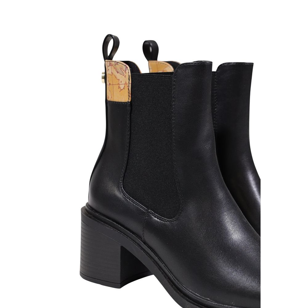 Alviero Martini Prima Classe Black Polyethylene Ankle Boots