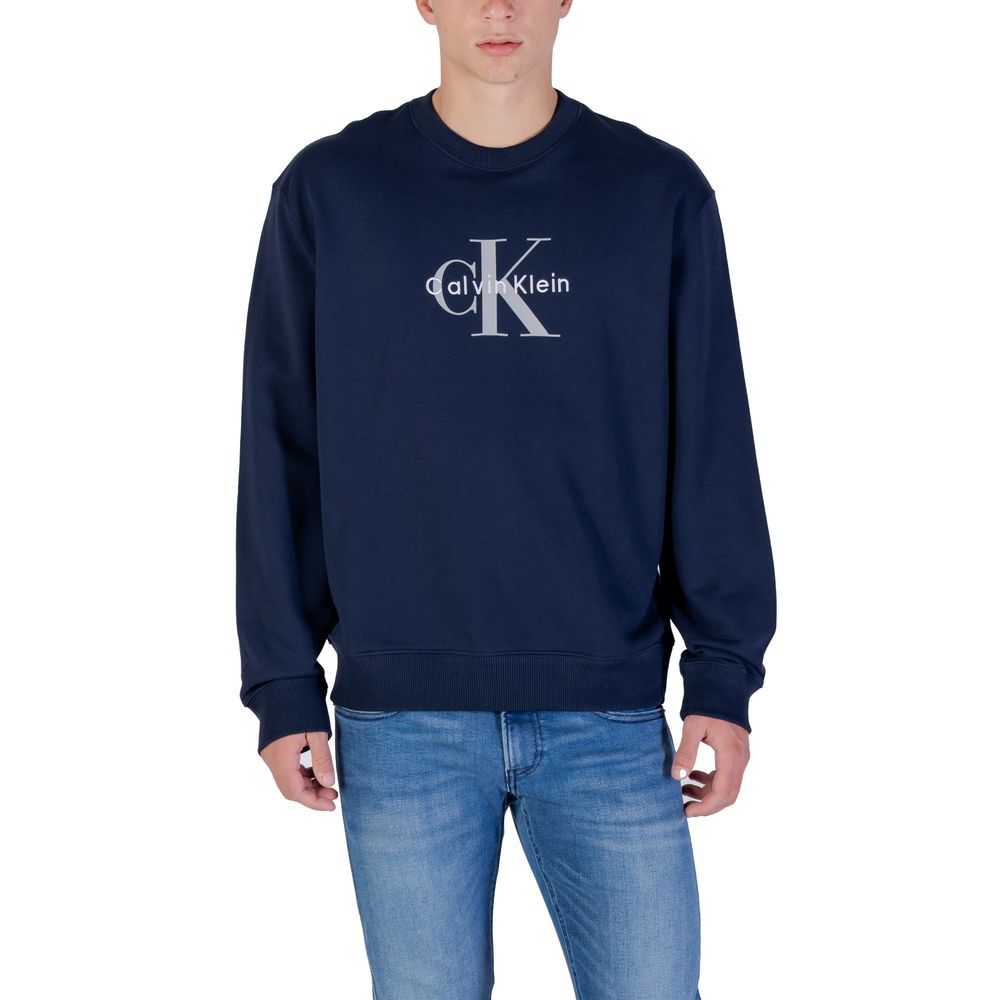 Calvin Klein Jeans Blue Cotton Sweatshirt