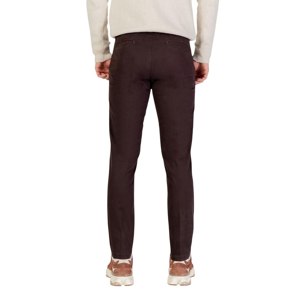Borghese Brown Cotton Skinny Pants