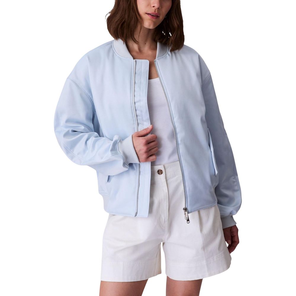 Calvin Klein Jeans Blue Recycled Polyester Bomber