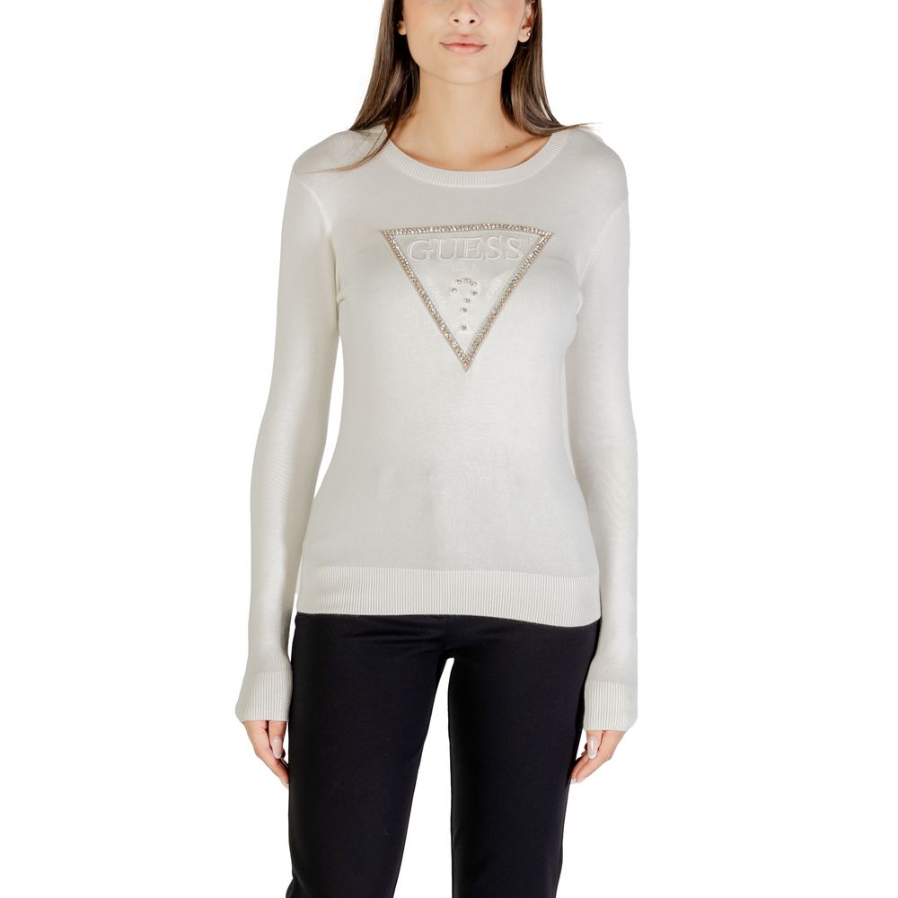 Guess Cream Viscose Sweatshirt