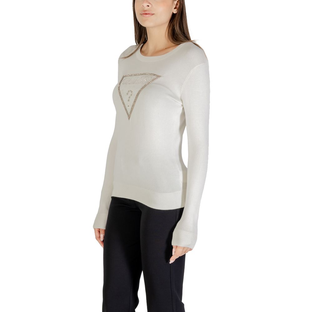 Guess Cream Viscose Sweatshirt