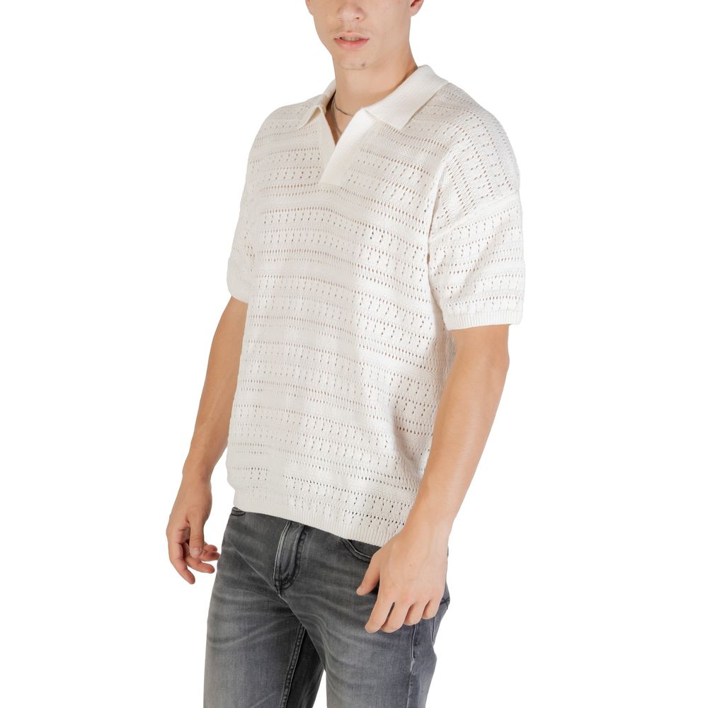 Only & Sons White Cotton Shortsleeve Shirt