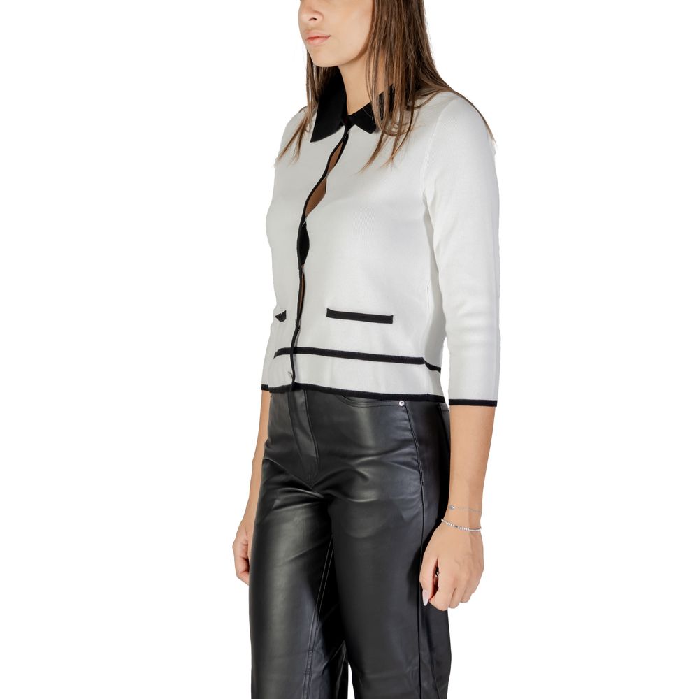 Morgan De Toi Black And White Viscose Sweatshirt