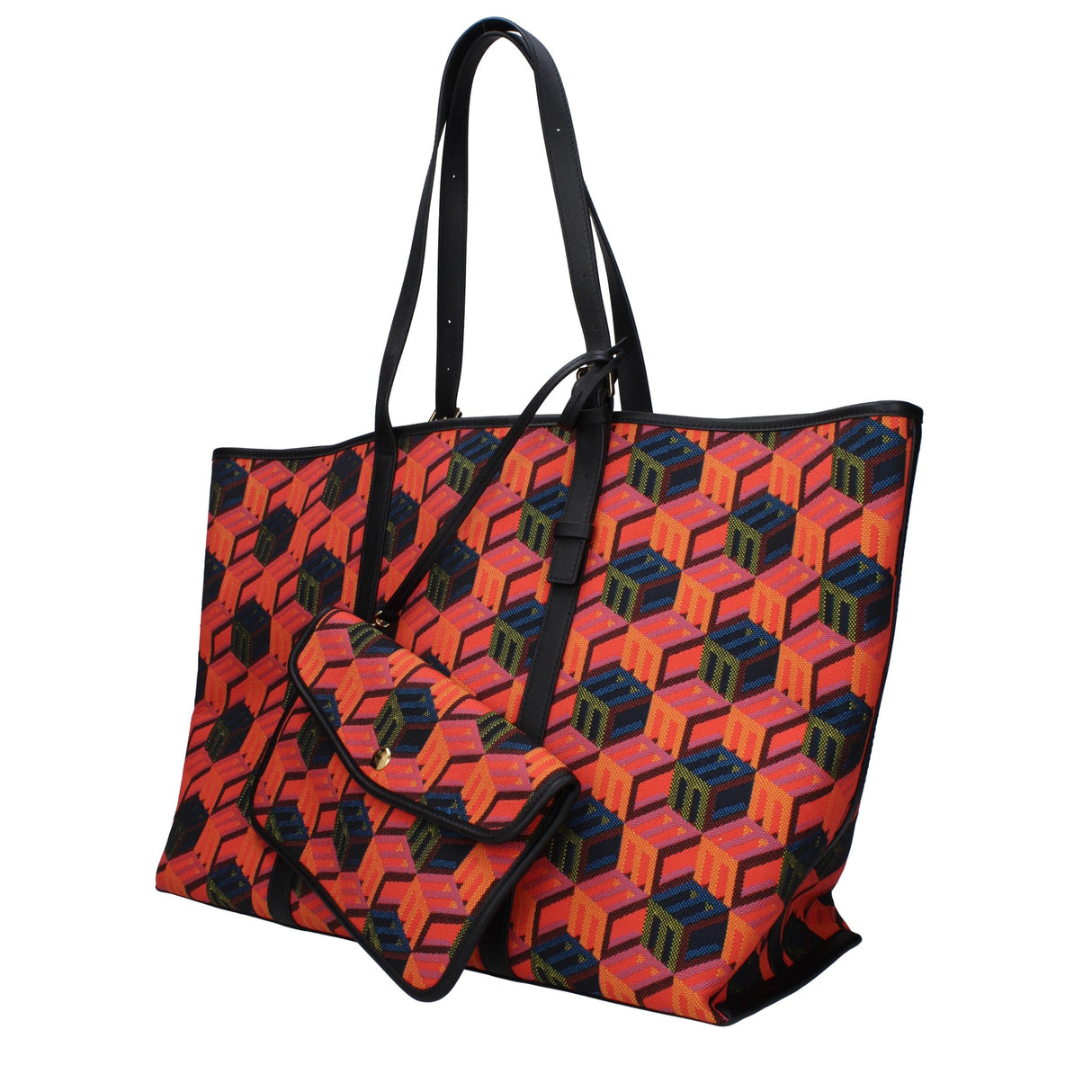 MCM Multicolor Fabric Shoulder Bag