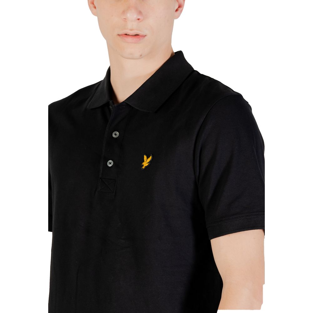 Lyle & Scott Black Cotton Polo Shirt