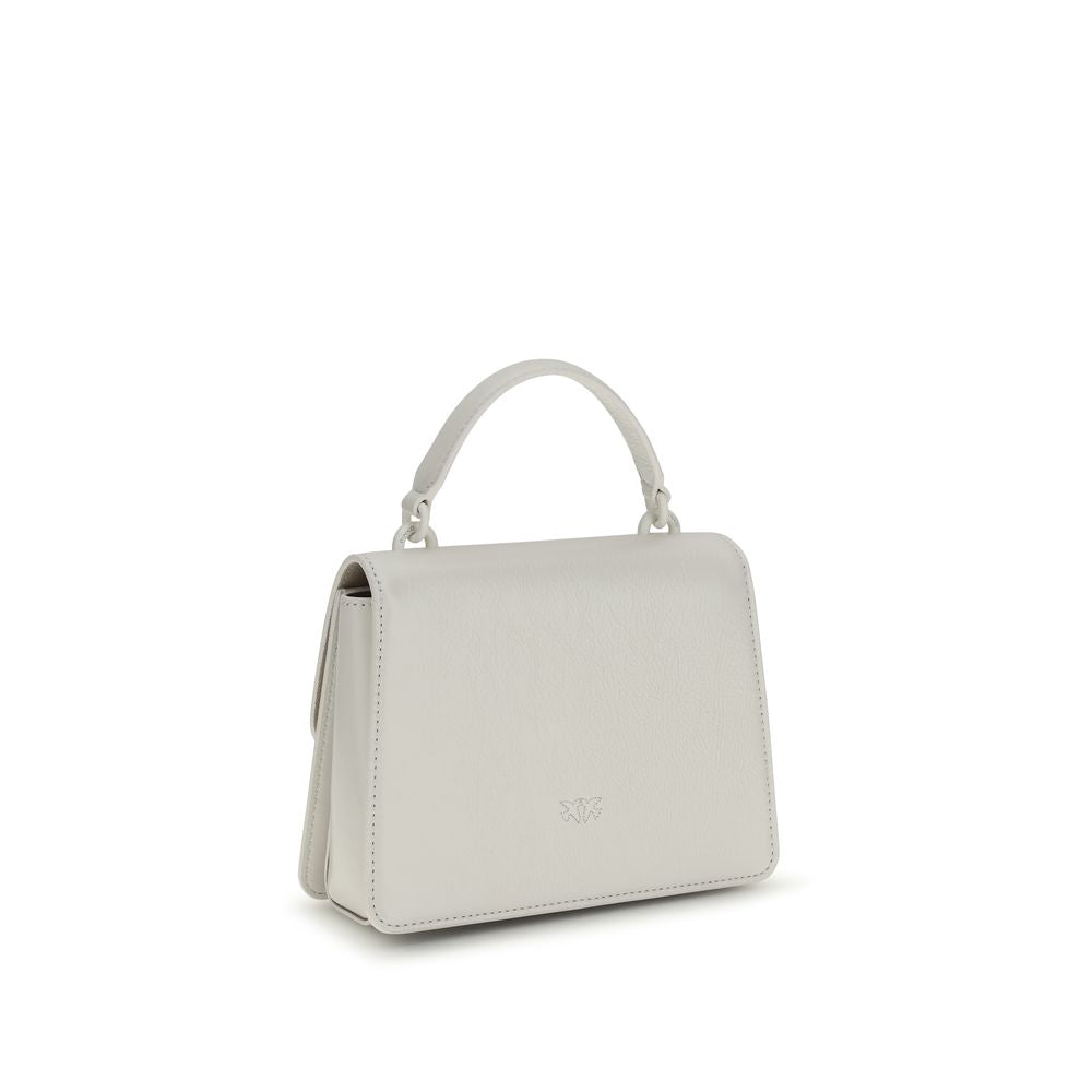 PINKO White Goatskin Handbag