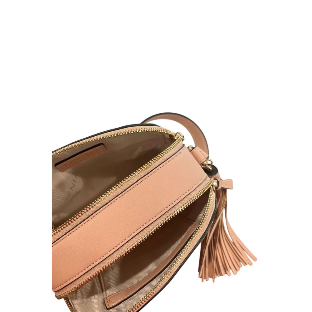 Twinset Pink Faux Leather Women Crossbody