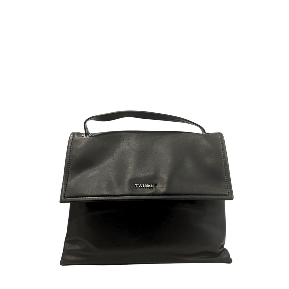 Twinset Black PU Women Handbag