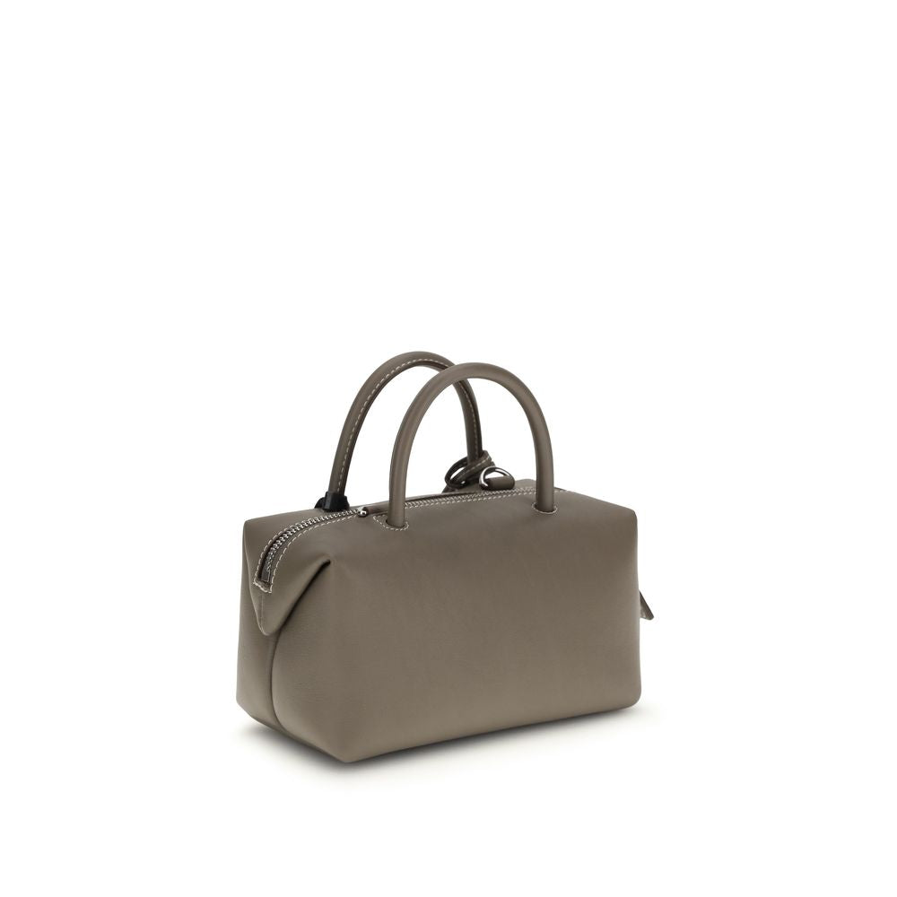 Max Mara Gray Calf Leather Bos Taurus Handbag