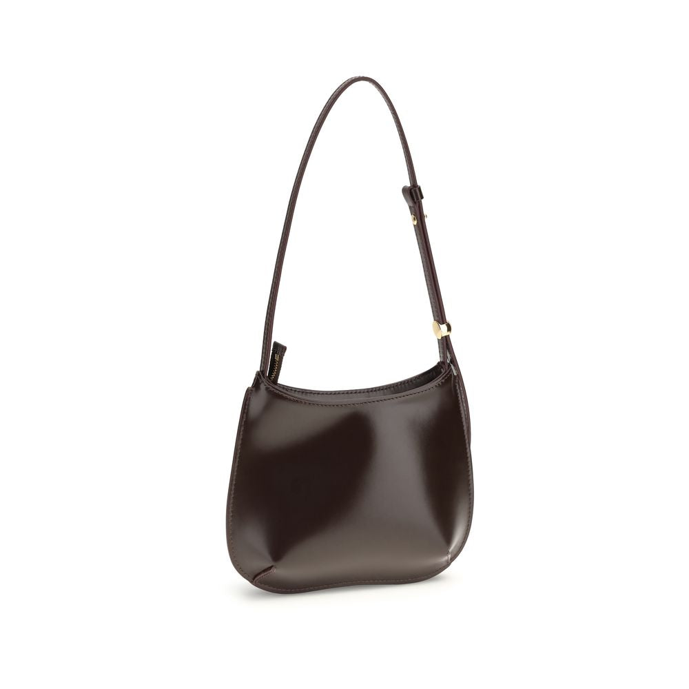Jacquemus Brown Calf Leather Bos Taurus Shoulder Bag