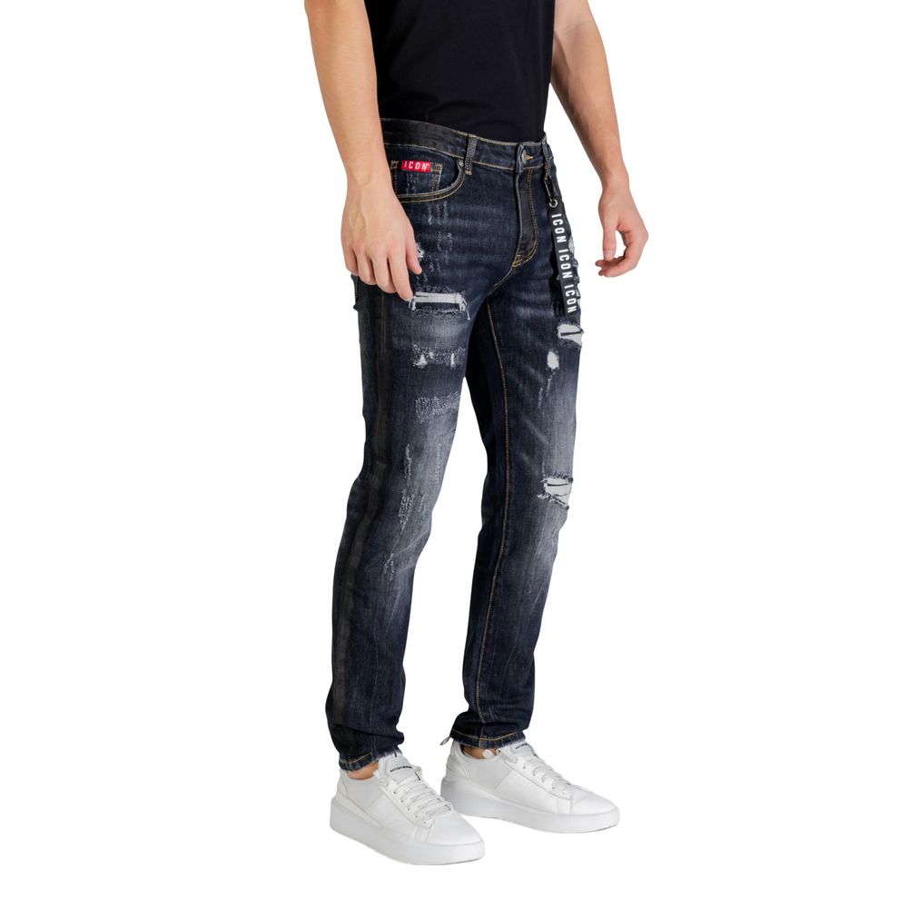 Icon Blue Cotton Skinny Jeans