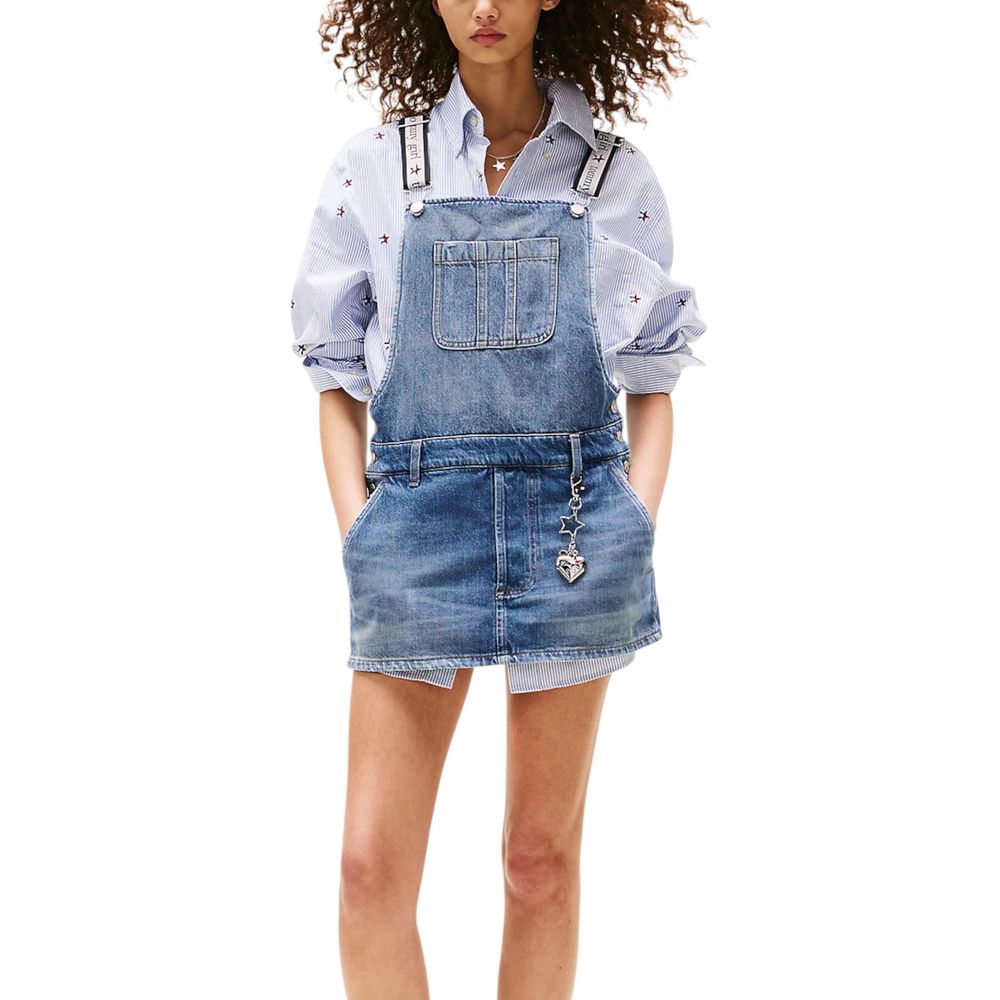 Tommy Hilfiger Jeans Blue Recycled Cotton Rompers