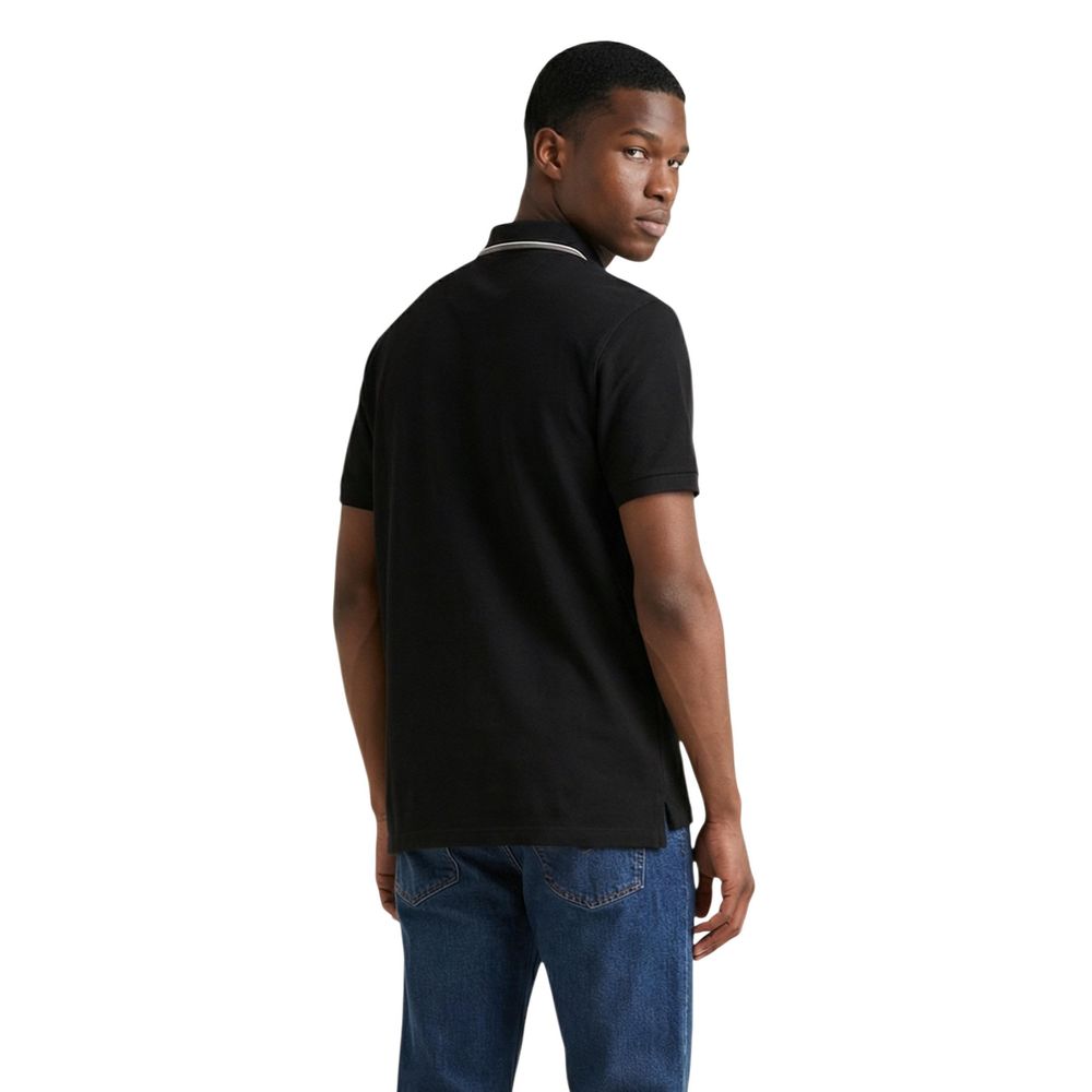 Colmar Originals Black Cotton Polo Shirt