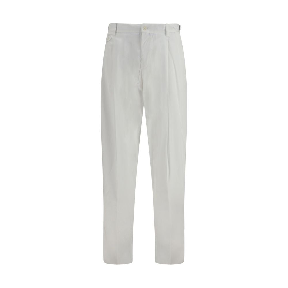 Dolce & Gabbana White Cotton Casual Pants
