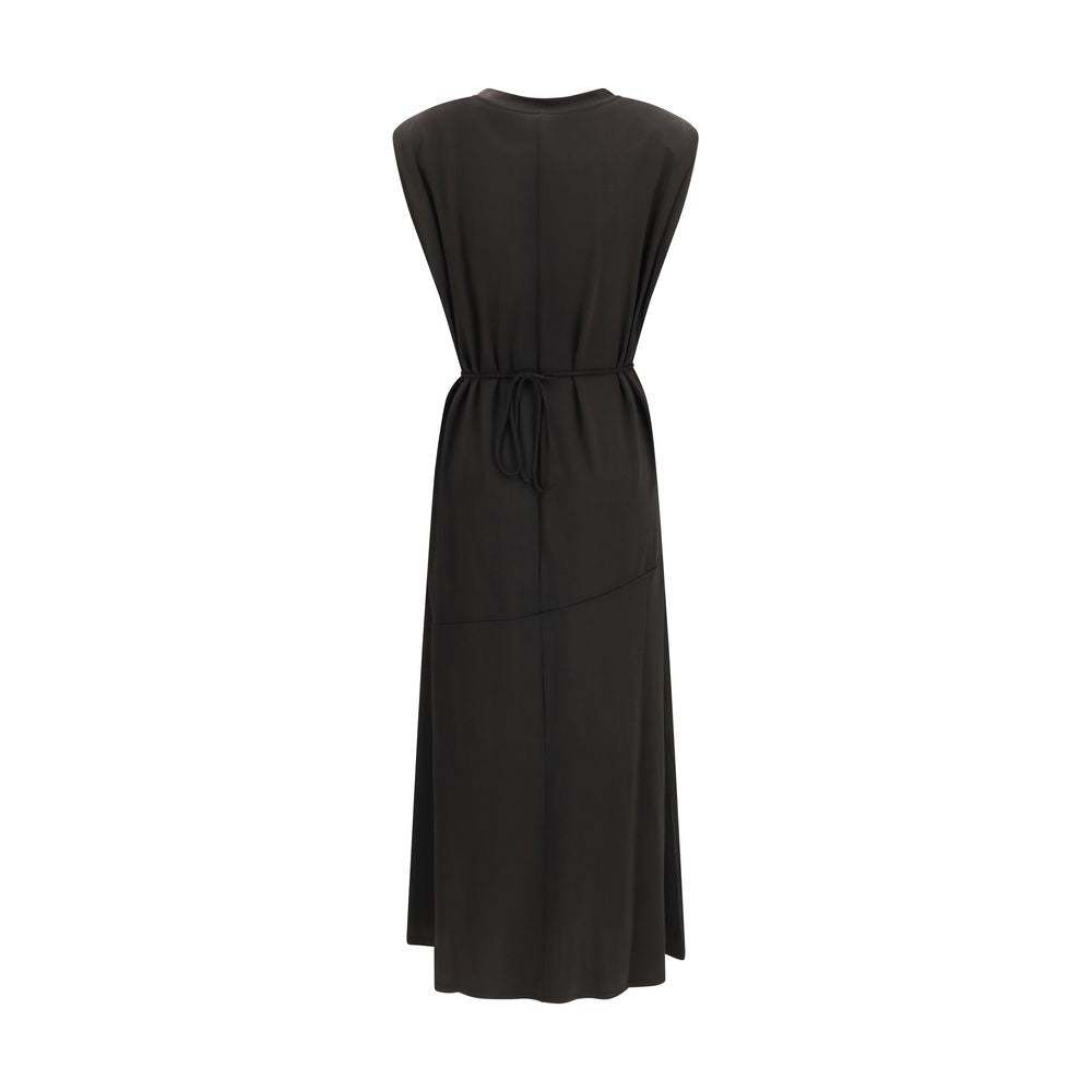 PINKO Black Acetate Casual Dress