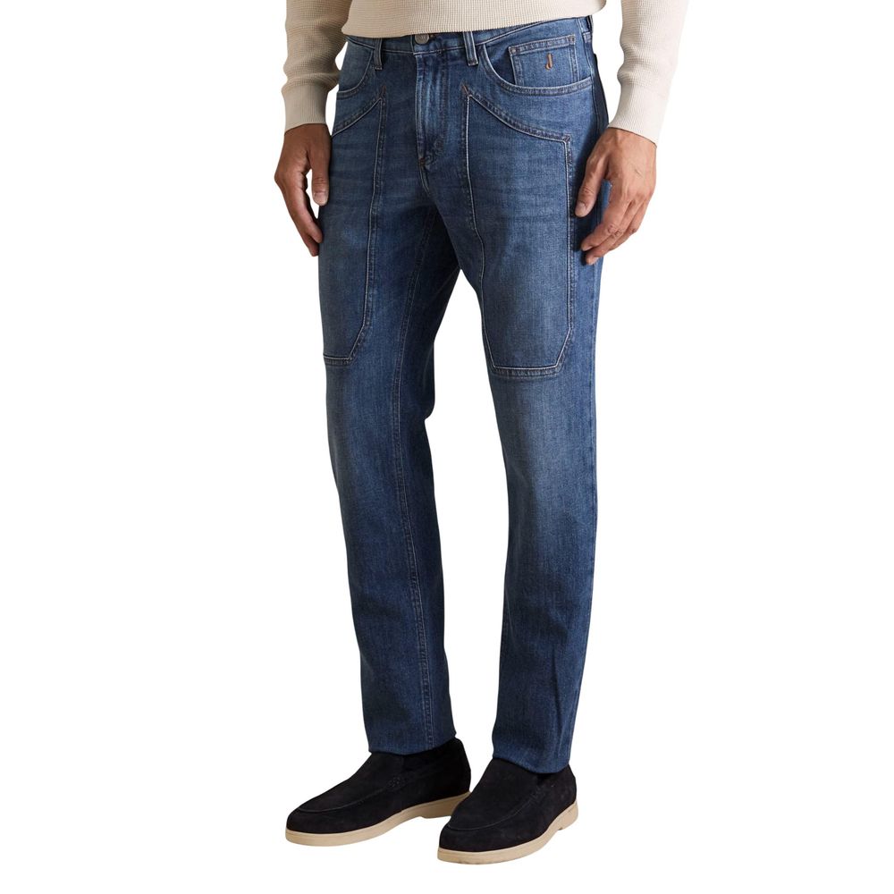Jeckerson Light Blue Cotton Skinny Jeans
