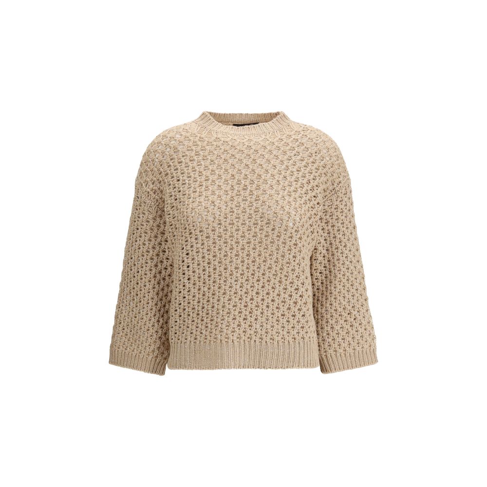 Fabiana Filippi Beige Wool Sweatshirt