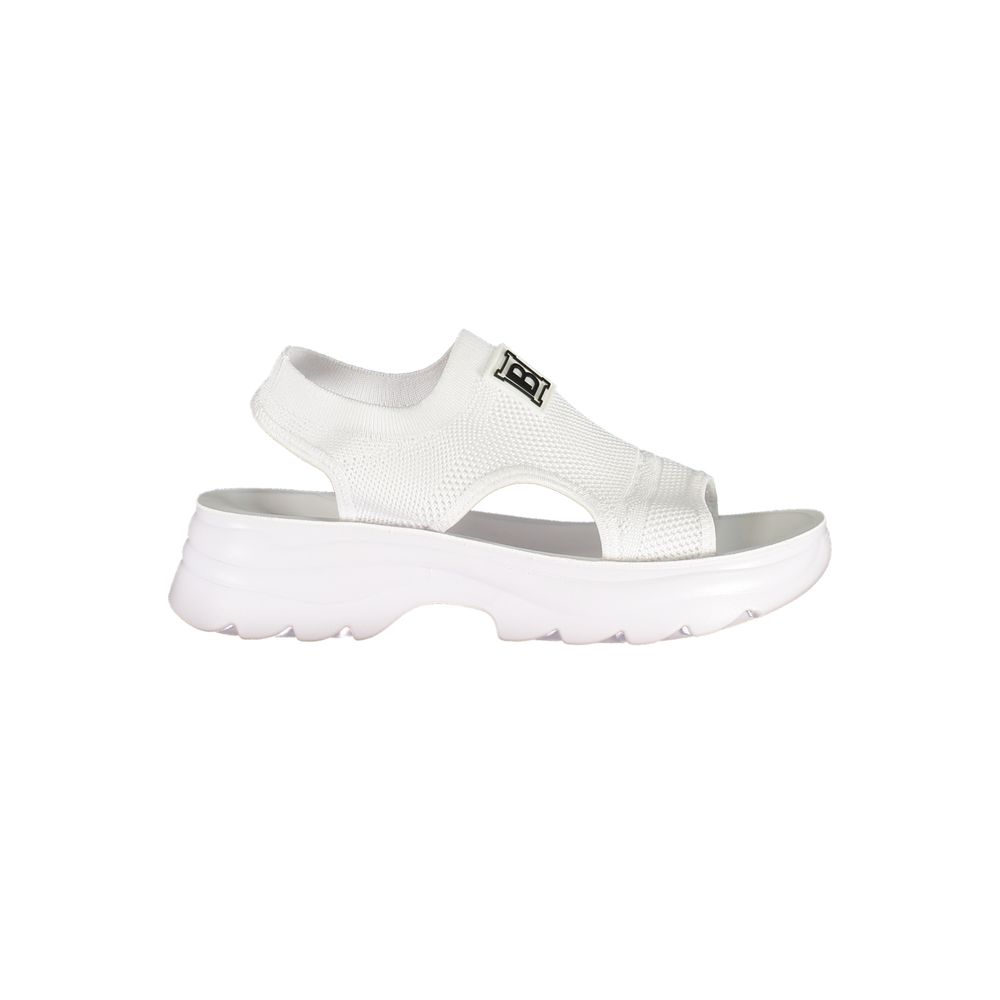 Laura Biagiotti Bianco Polyurethane Women Sandal