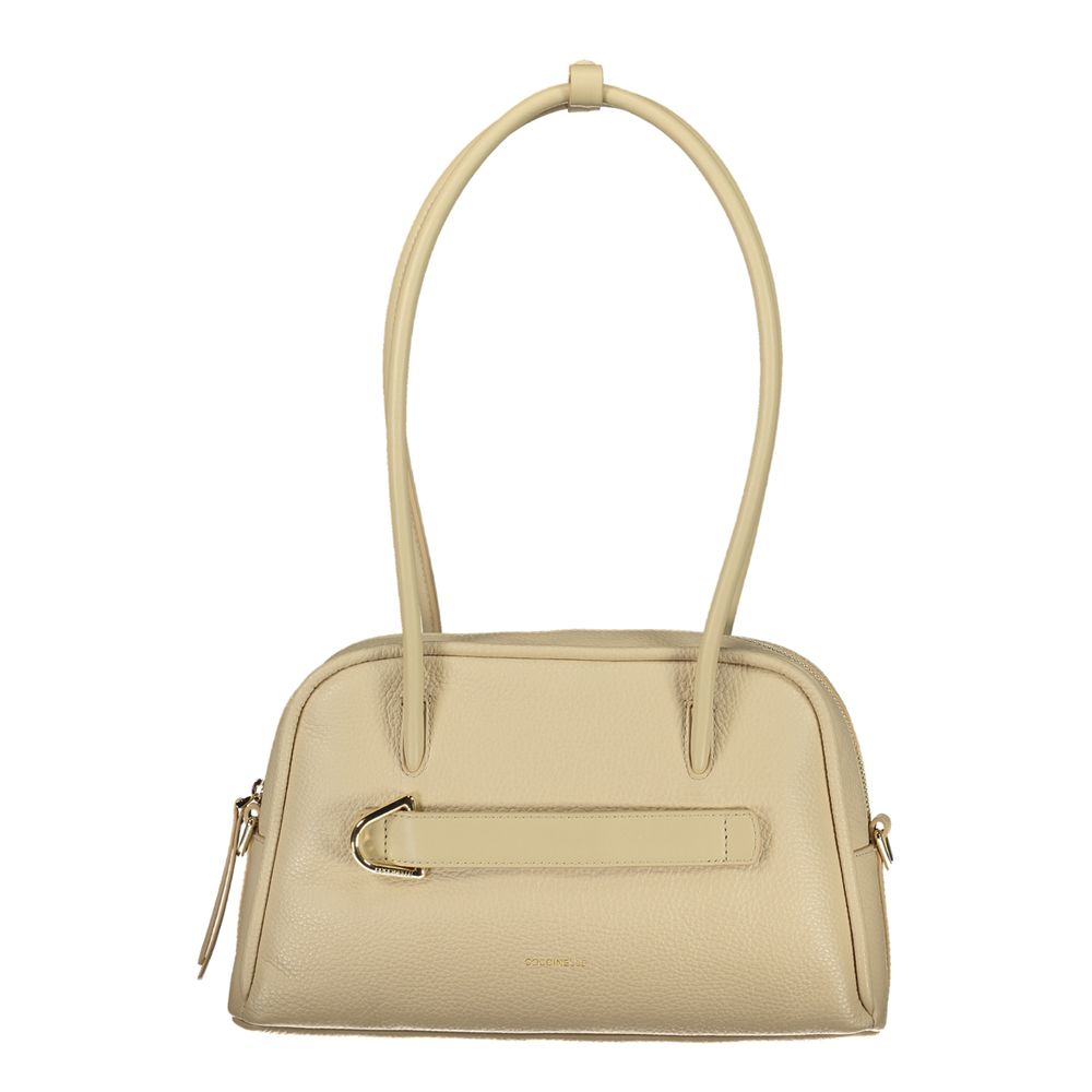 Coccinelle Beige Leather Women Handbag